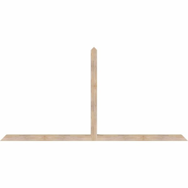 Ekena Millwork Portland Smooth Timber Gable Bracket, Douglas Fir, 108"W x 54"H x 3 1/2"D x 3 1/2"F, 12/12 Pitch GBW108X54X0404POR00SDF - main